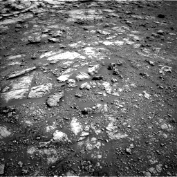 Nasa's Mars rover Curiosity acquired this image using its Left Navigation Camera on Sol 2575, at drive 1196, site number 77