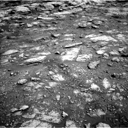 Nasa's Mars rover Curiosity acquired this image using its Left Navigation Camera on Sol 2575, at drive 1202, site number 77