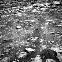 Nasa's Mars rover Curiosity acquired this image using its Left Navigation Camera on Sol 2575, at drive 1214, site number 77