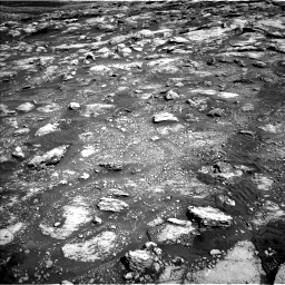 Nasa's Mars rover Curiosity acquired this image using its Left Navigation Camera on Sol 2575, at drive 1220, site number 77
