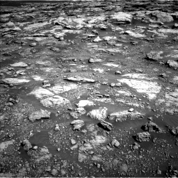 Nasa's Mars rover Curiosity acquired this image using its Left Navigation Camera on Sol 2575, at drive 1244, site number 77