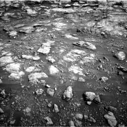 Nasa's Mars rover Curiosity acquired this image using its Left Navigation Camera on Sol 2575, at drive 1268, site number 77