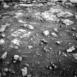 Nasa's Mars rover Curiosity acquired this image using its Left Navigation Camera on Sol 2575, at drive 1274, site number 77
