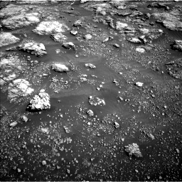 Nasa's Mars rover Curiosity acquired this image using its Left Navigation Camera on Sol 2575, at drive 1292, site number 77