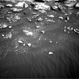 Nasa's Mars rover Curiosity acquired this image using its Left Navigation Camera on Sol 2575, at drive 1328, site number 77