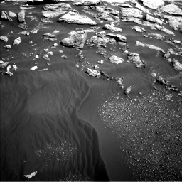 Nasa's Mars rover Curiosity acquired this image using its Left Navigation Camera on Sol 2575, at drive 1346, site number 77