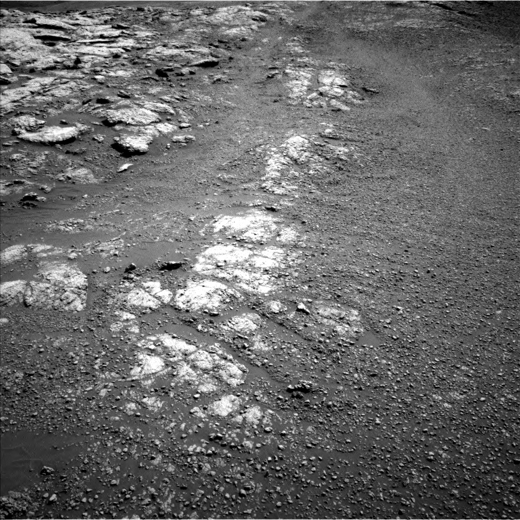 Nasa's Mars rover Curiosity acquired this image using its Left Navigation Camera on Sol 2575, at drive 1352, site number 77