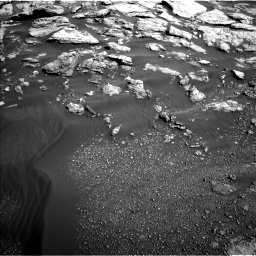 Nasa's Mars rover Curiosity acquired this image using its Left Navigation Camera on Sol 2575, at drive 1364, site number 77