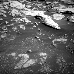 Nasa's Mars rover Curiosity acquired this image using its Left Navigation Camera on Sol 2575, at drive 1388, site number 77