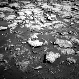 Nasa's Mars rover Curiosity acquired this image using its Left Navigation Camera on Sol 2575, at drive 1412, site number 77