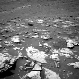 Nasa's Mars rover Curiosity acquired this image using its Right Navigation Camera on Sol 2575, at drive 1076, site number 77