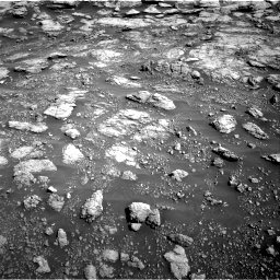 Nasa's Mars rover Curiosity acquired this image using its Right Navigation Camera on Sol 2575, at drive 1268, site number 77