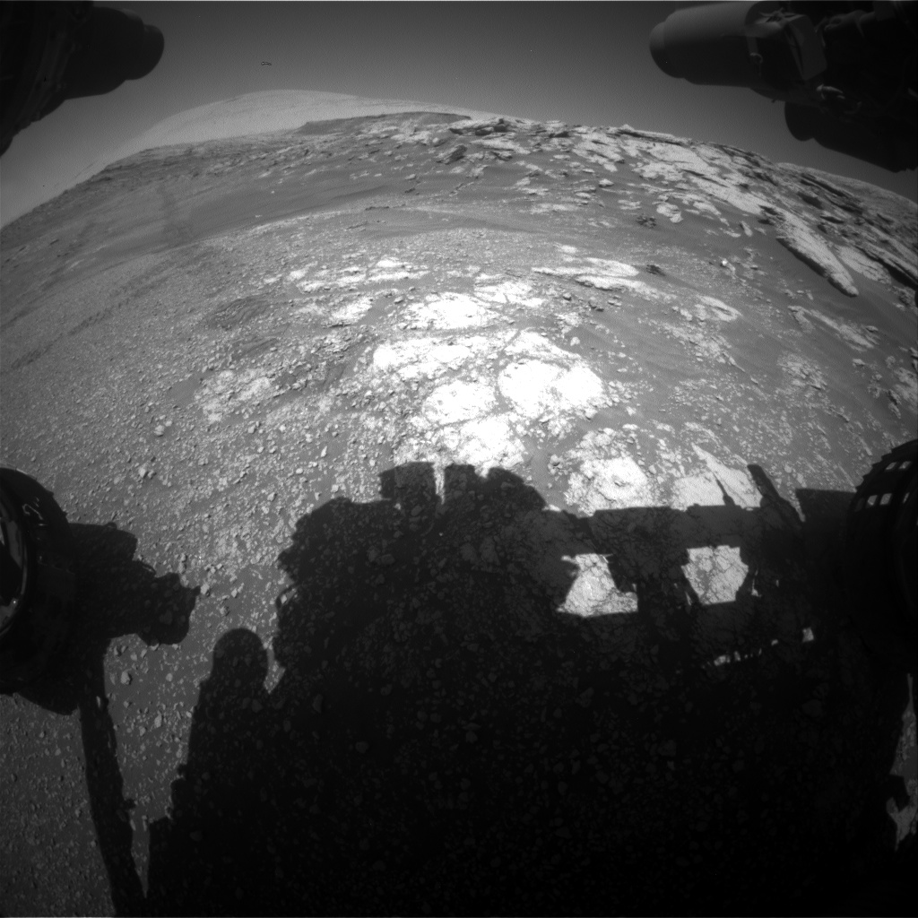 Nasa's Mars rover Curiosity acquired this image using its Front Hazard Avoidance Camera (Front Hazcam) on Sol 2576, at drive 1416, site number 77