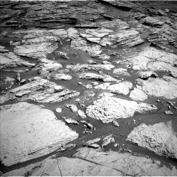Nasa's Mars rover Curiosity acquired this image using its Left Navigation Camera on Sol 2577, at drive 1494, site number 77