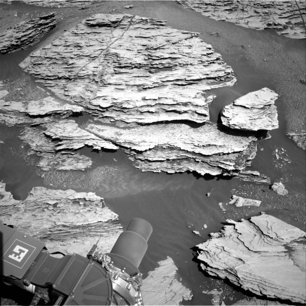 Nasa's Mars rover Curiosity acquired this image using its Right Navigation Camera on Sol 2577, at drive 1560, site number 77