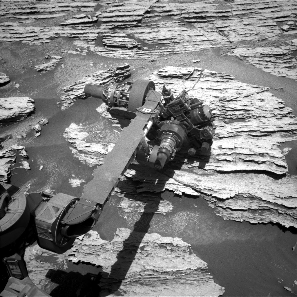 Nasa's Mars rover Curiosity acquired this image using its Left Navigation Camera on Sol 2579, at drive 1560, site number 77