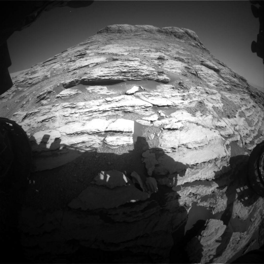 Nasa's Mars rover Curiosity acquired this image using its Front Hazard Avoidance Camera (Front Hazcam) on Sol 2582, at drive 1626, site number 77