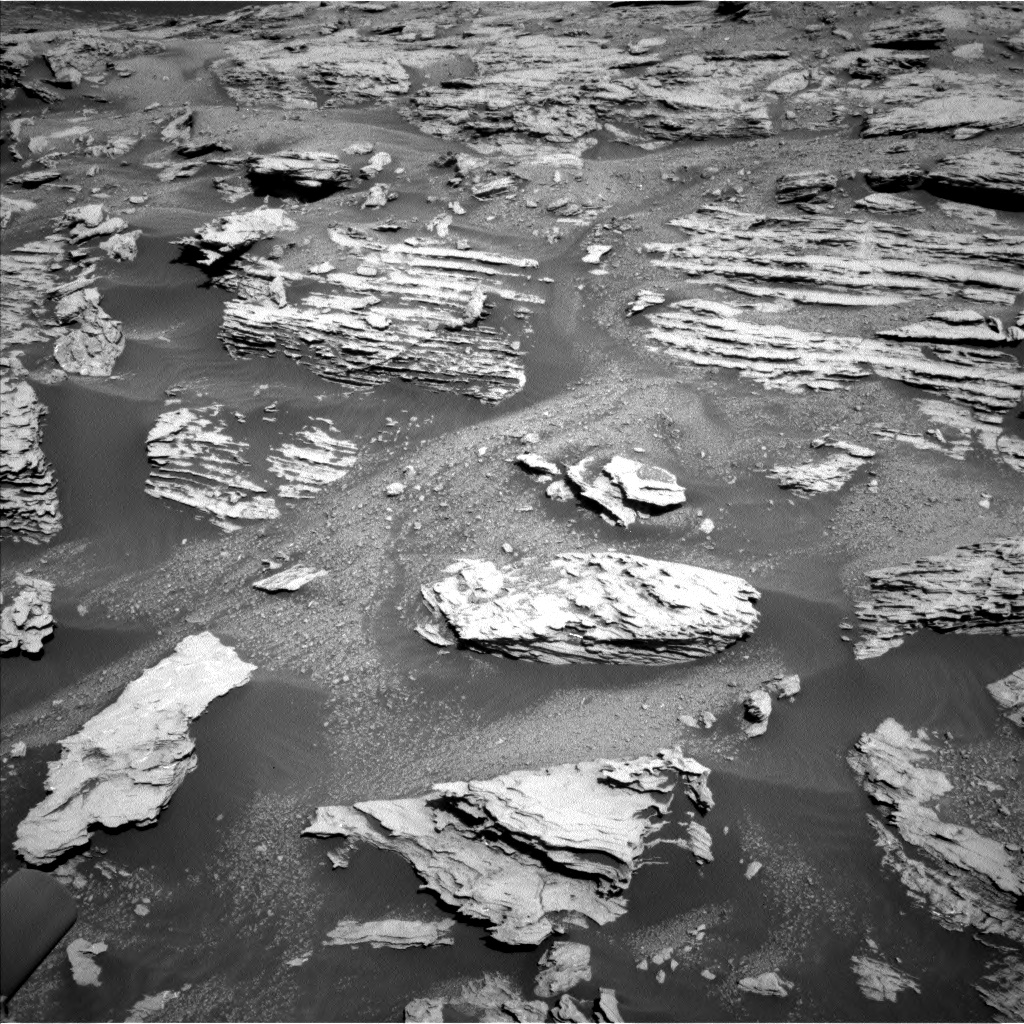 Nasa's Mars rover Curiosity acquired this image using its Left Navigation Camera on Sol 2582, at drive 1572, site number 77