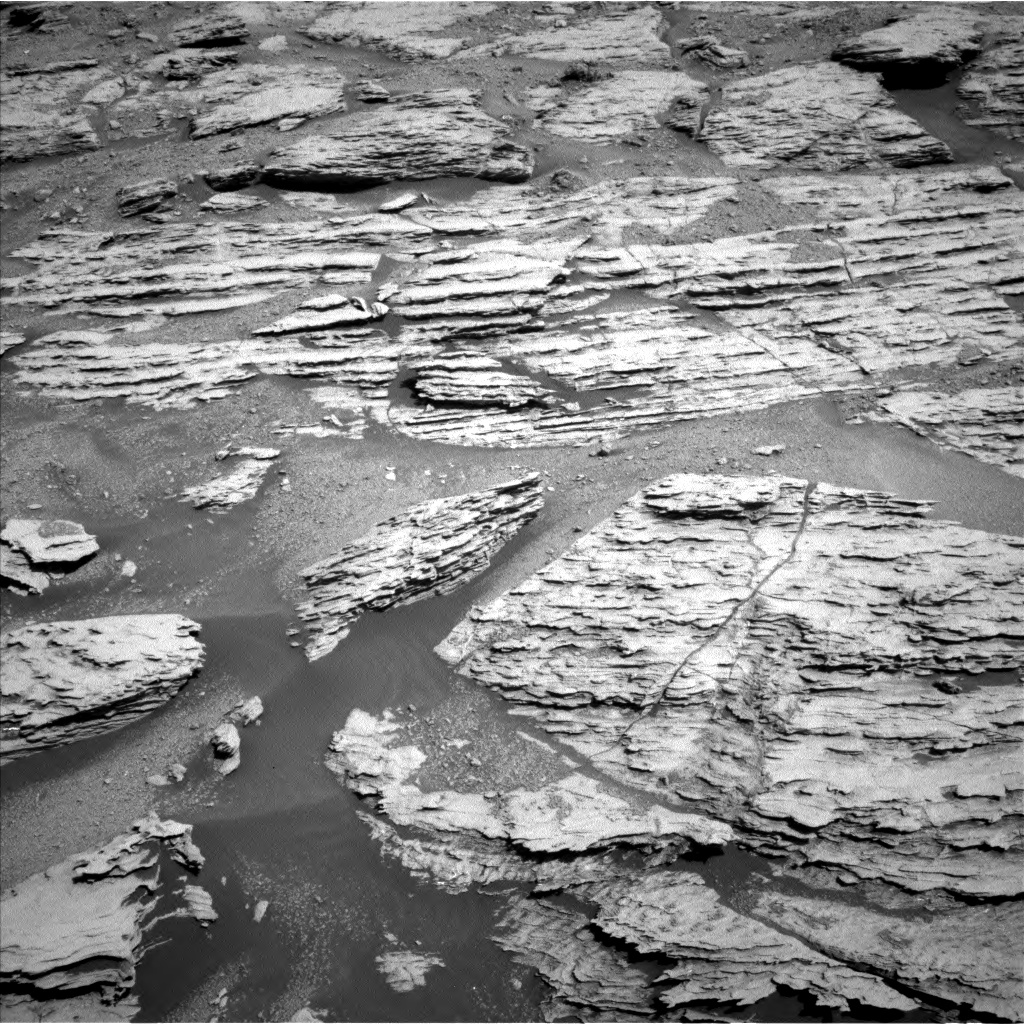 Nasa's Mars rover Curiosity acquired this image using its Left Navigation Camera on Sol 2582, at drive 1572, site number 77