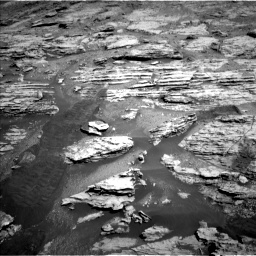 Nasa's Mars rover Curiosity acquired this image using its Left Navigation Camera on Sol 2586, at drive 1656, site number 77