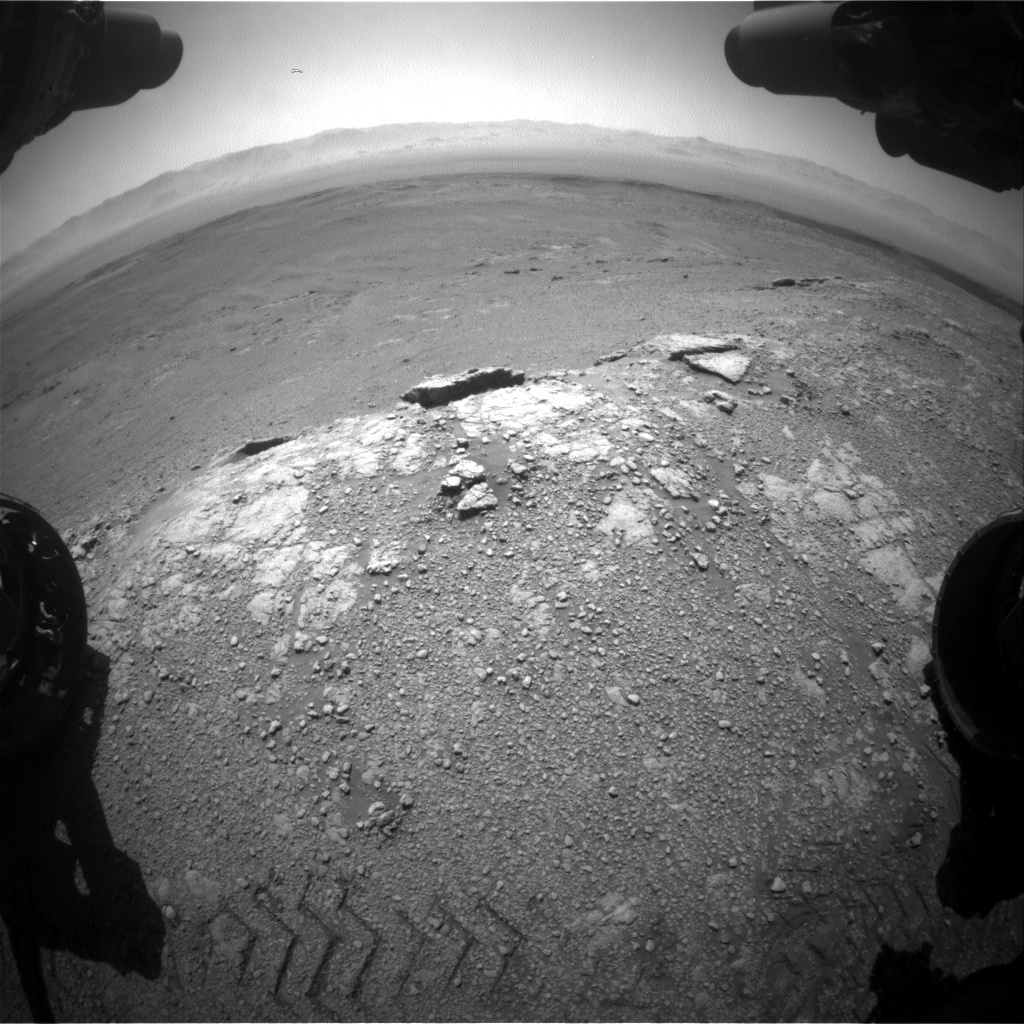 Nasa's Mars rover Curiosity acquired this image using its Front Hazard Avoidance Camera (Front Hazcam) on Sol 2589, at drive 2038, site number 77