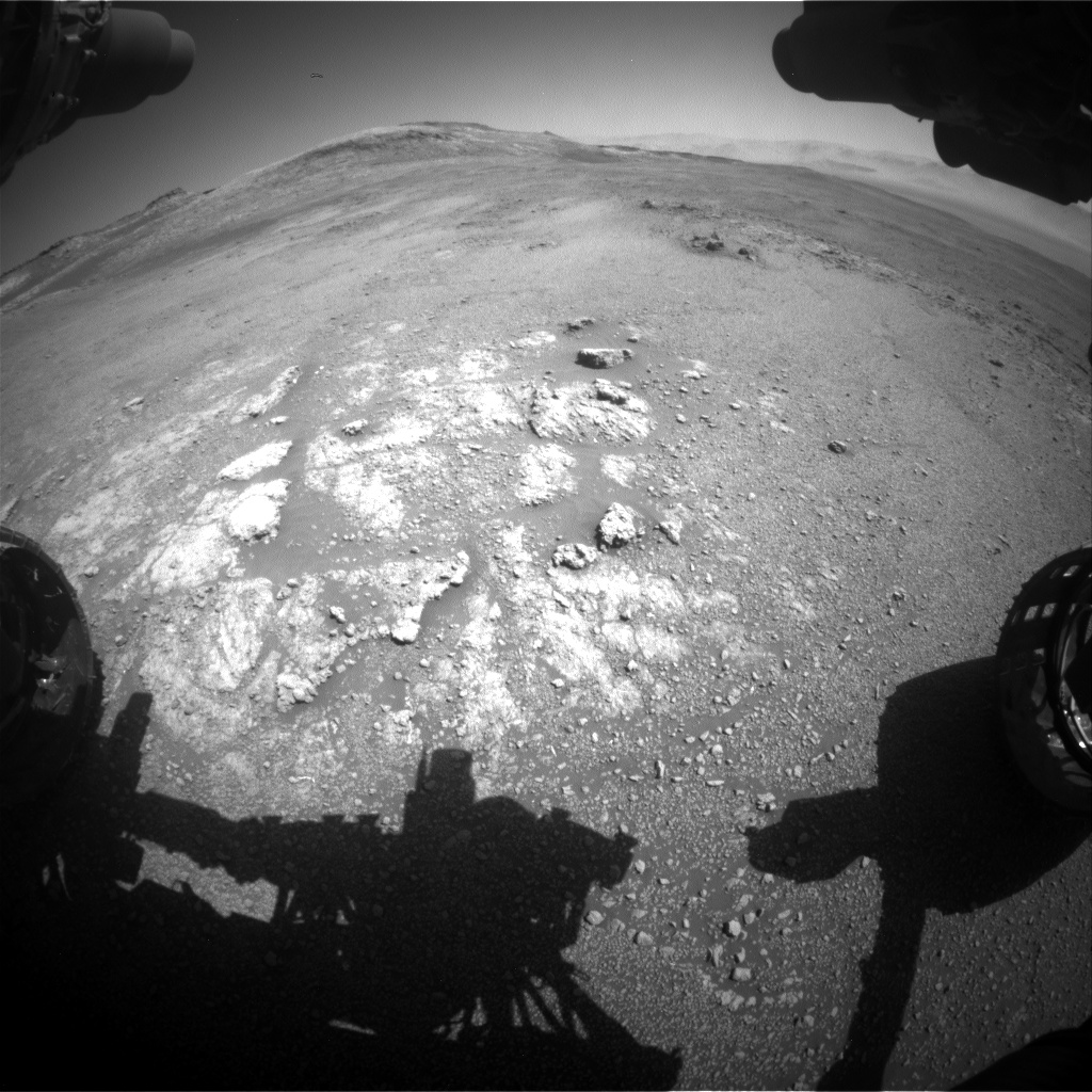 Nasa's Mars rover Curiosity acquired this image using its Front Hazard Avoidance Camera (Front Hazcam) on Sol 2590, at drive 2254, site number 77