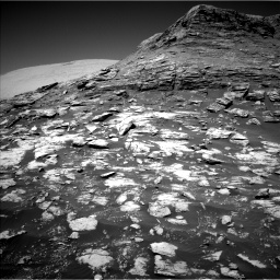 Nasa's Mars rover Curiosity acquired this image using its Left Navigation Camera on Sol 2590, at drive 2104, site number 77