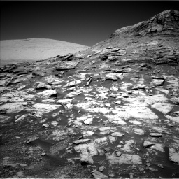 Nasa's Mars rover Curiosity acquired this image using its Left Navigation Camera on Sol 2590, at drive 2140, site number 77