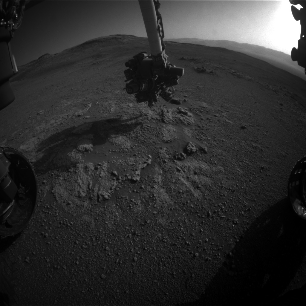 Nasa's Mars rover Curiosity acquired this image using its Front Hazard Avoidance Camera (Front Hazcam) on Sol 2591, at drive 2254, site number 77