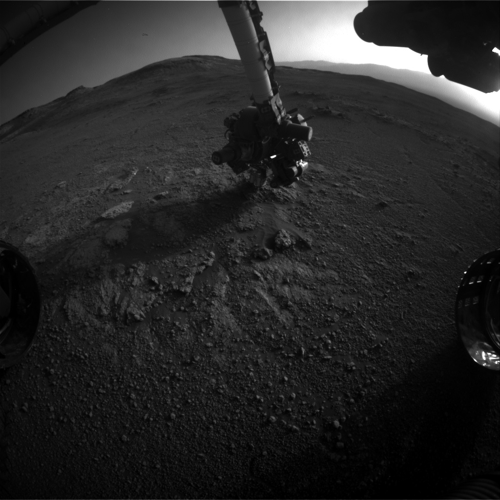 Nasa's Mars rover Curiosity acquired this image using its Front Hazard Avoidance Camera (Front Hazcam) on Sol 2591, at drive 2254, site number 77