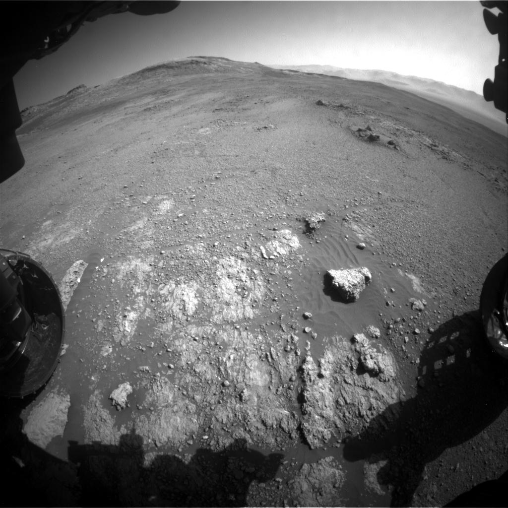 Nasa's Mars rover Curiosity acquired this image using its Front Hazard Avoidance Camera (Front Hazcam) on Sol 2592, at drive 2278, site number 77