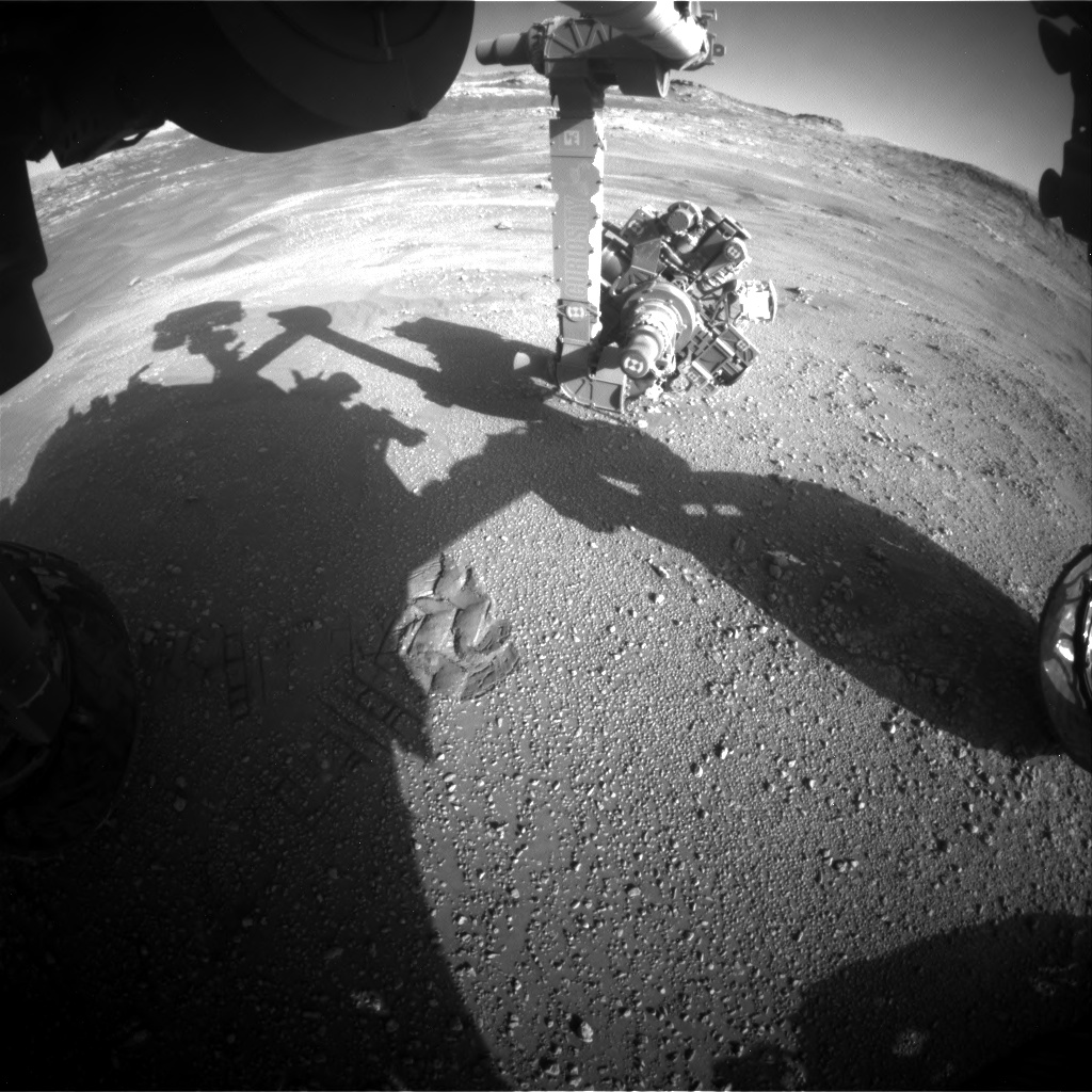 Nasa's Mars rover Curiosity acquired this image using its Front Hazard Avoidance Camera (Front Hazcam) on Sol 2594, at drive 2540, site number 77