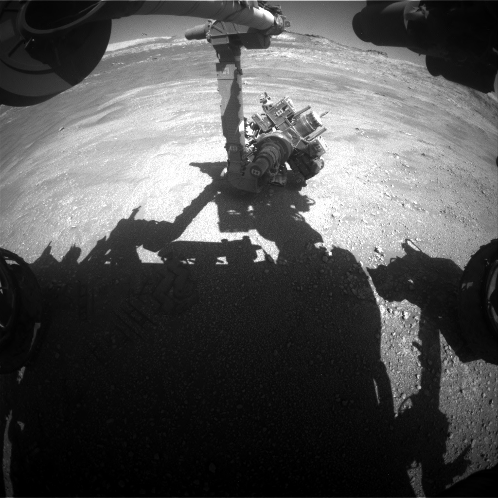 Nasa's Mars rover Curiosity acquired this image using its Front Hazard Avoidance Camera (Front Hazcam) on Sol 2595, at drive 2540, site number 77