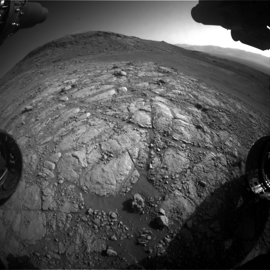 Nasa's Mars rover Curiosity acquired this image using its Front Hazard Avoidance Camera (Front Hazcam) on Sol 2595, at drive 2786, site number 77
