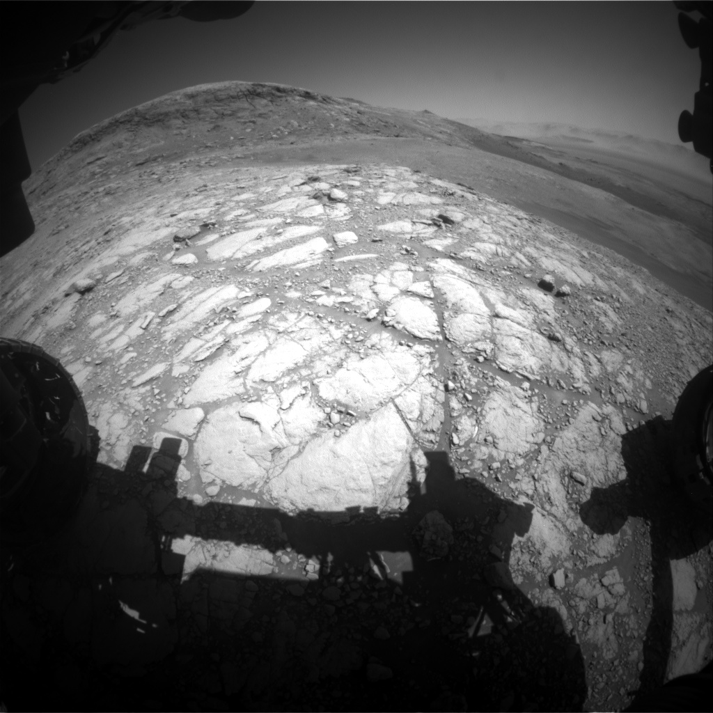 Nasa's Mars rover Curiosity acquired this image using its Front Hazard Avoidance Camera (Front Hazcam) on Sol 2596, at drive 2786, site number 77