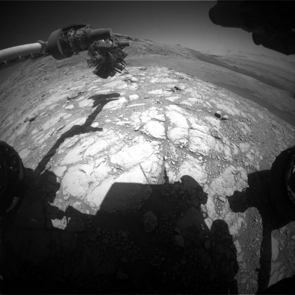 Nasa's Mars rover Curiosity acquired this image using its Front Hazard Avoidance Camera (Front Hazcam) on Sol 2598, at drive 2786, site number 77