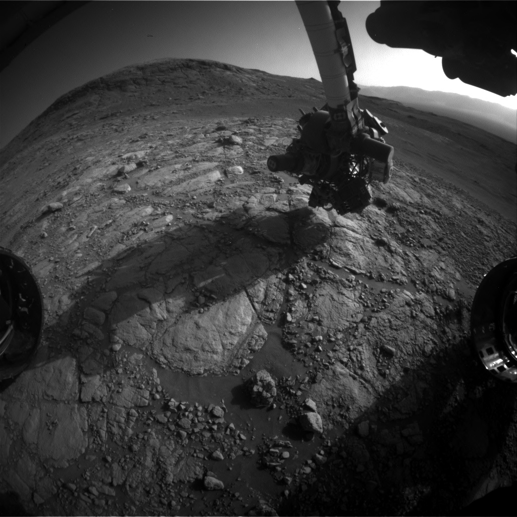 Nasa's Mars rover Curiosity acquired this image using its Front Hazard Avoidance Camera (Front Hazcam) on Sol 2601, at drive 2786, site number 77
