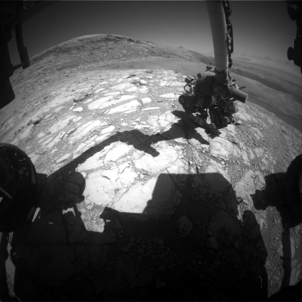 Nasa's Mars rover Curiosity acquired this image using its Front Hazard Avoidance Camera (Front Hazcam) on Sol 2602, at drive 2786, site number 77