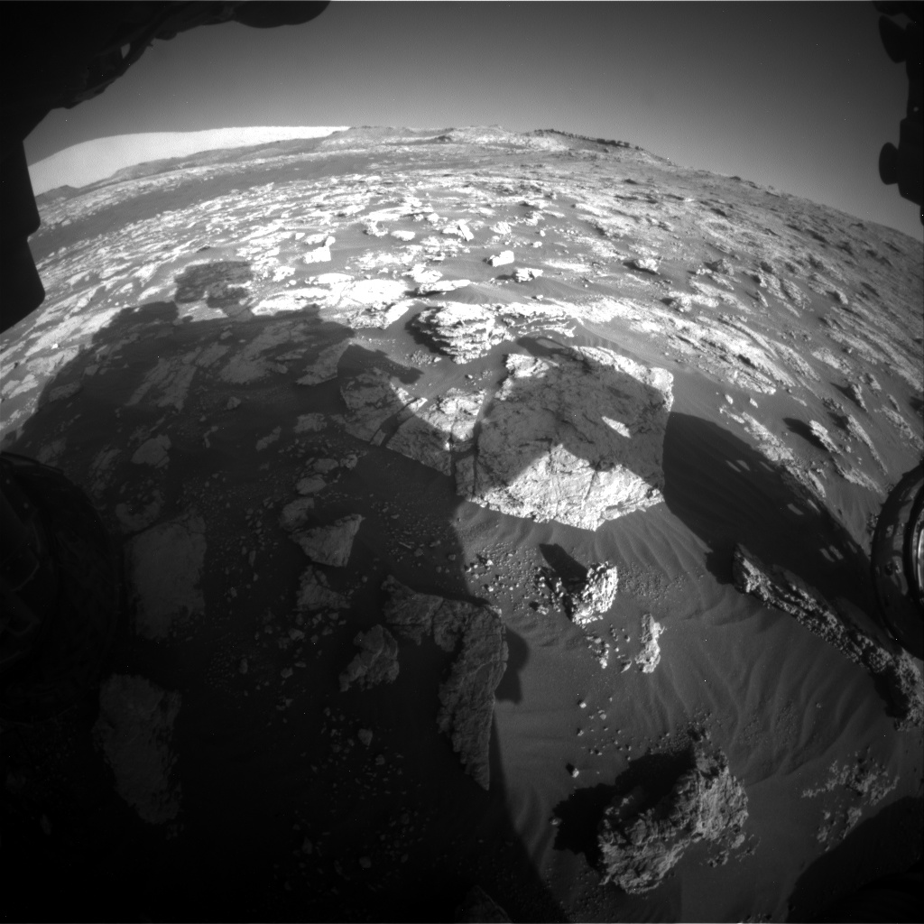 Nasa's Mars rover Curiosity acquired this image using its Front Hazard Avoidance Camera (Front Hazcam) on Sol 2604, at drive 0, site number 78