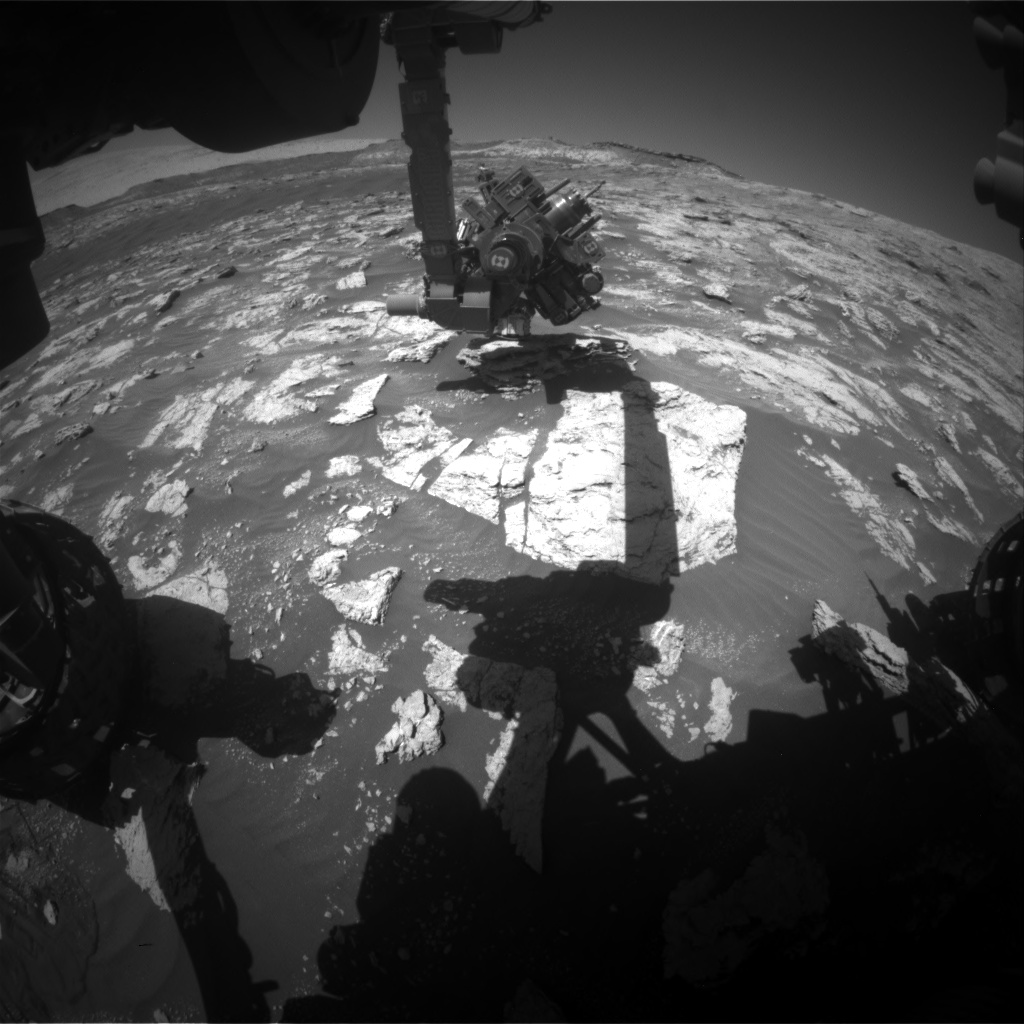 Nasa's Mars rover Curiosity acquired this image using its Front Hazard Avoidance Camera (Front Hazcam) on Sol 2606, at drive 0, site number 78