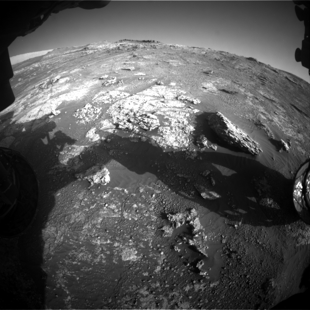 Nasa's Mars rover Curiosity acquired this image using its Front Hazard Avoidance Camera (Front Hazcam) on Sol 2606, at drive 138, site number 78