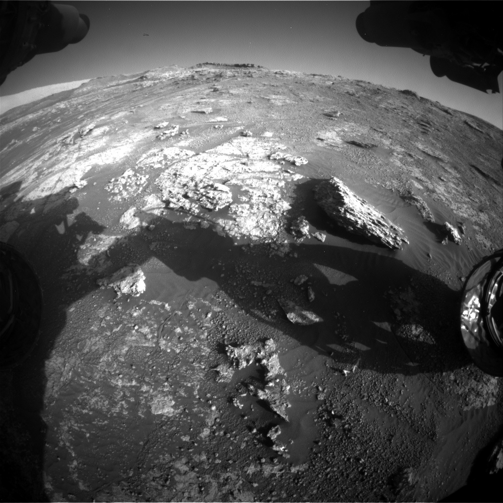 Nasa's Mars rover Curiosity acquired this image using its Front Hazard Avoidance Camera (Front Hazcam) on Sol 2606, at drive 138, site number 78