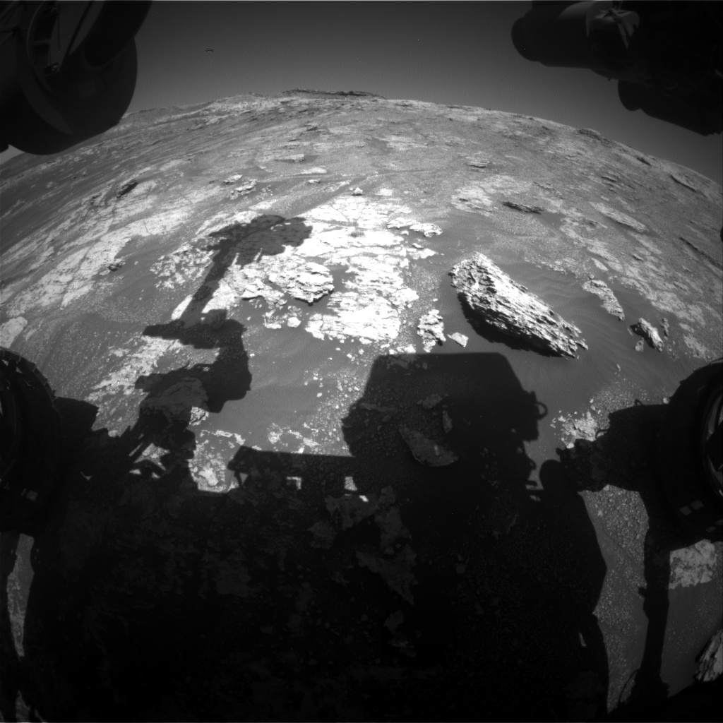Nasa's Mars rover Curiosity acquired this image using its Front Hazard Avoidance Camera (Front Hazcam) on Sol 2607, at drive 138, site number 78