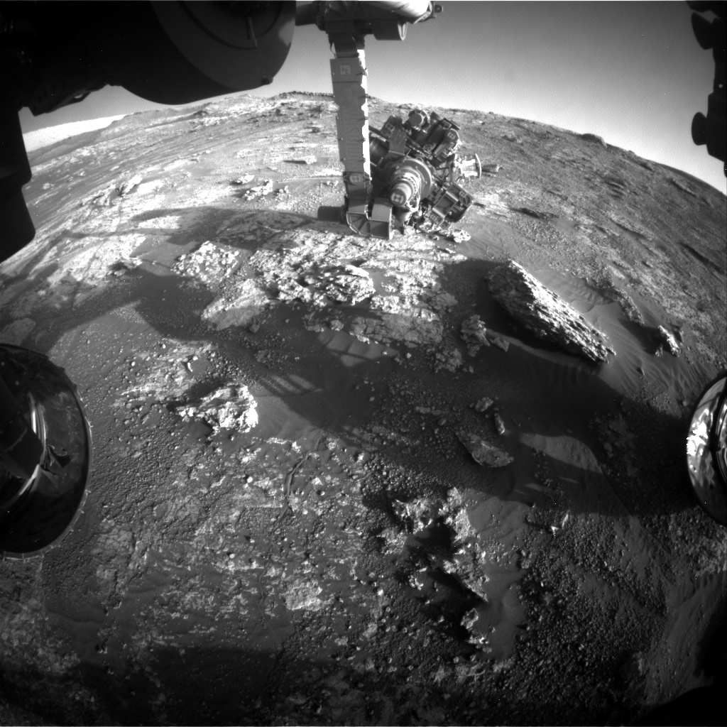Nasa's Mars rover Curiosity acquired this image using its Front Hazard Avoidance Camera (Front Hazcam) on Sol 2608, at drive 138, site number 78