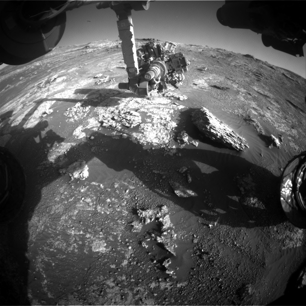 Nasa's Mars rover Curiosity acquired this image using its Front Hazard Avoidance Camera (Front Hazcam) on Sol 2608, at drive 138, site number 78