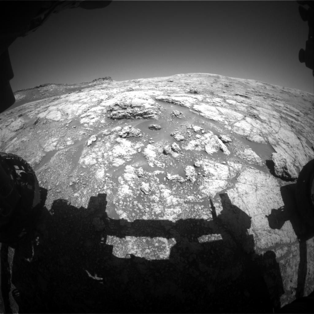 Nasa's Mars rover Curiosity acquired this image using its Front Hazard Avoidance Camera (Front Hazcam) on Sol 2610, at drive 216, site number 78