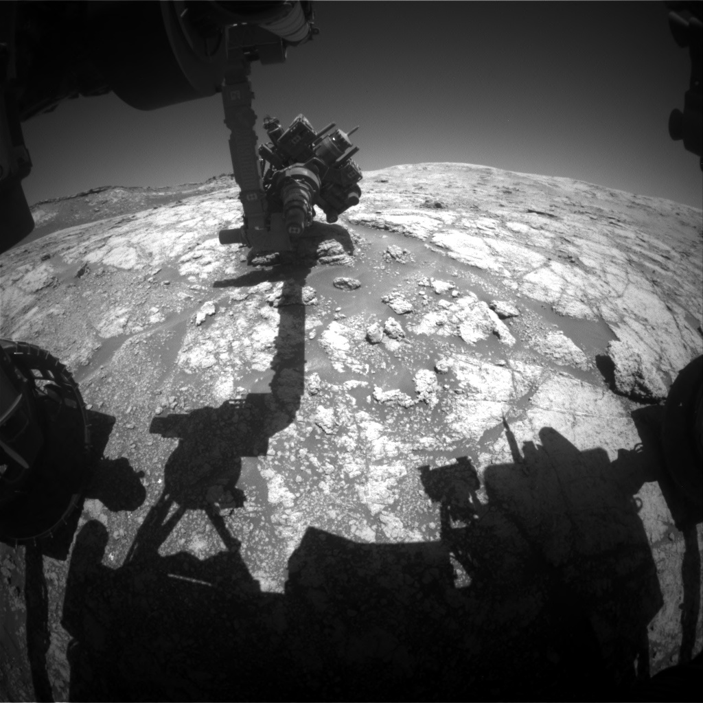 Nasa's Mars rover Curiosity acquired this image using its Front Hazard Avoidance Camera (Front Hazcam) on Sol 2611, at drive 216, site number 78