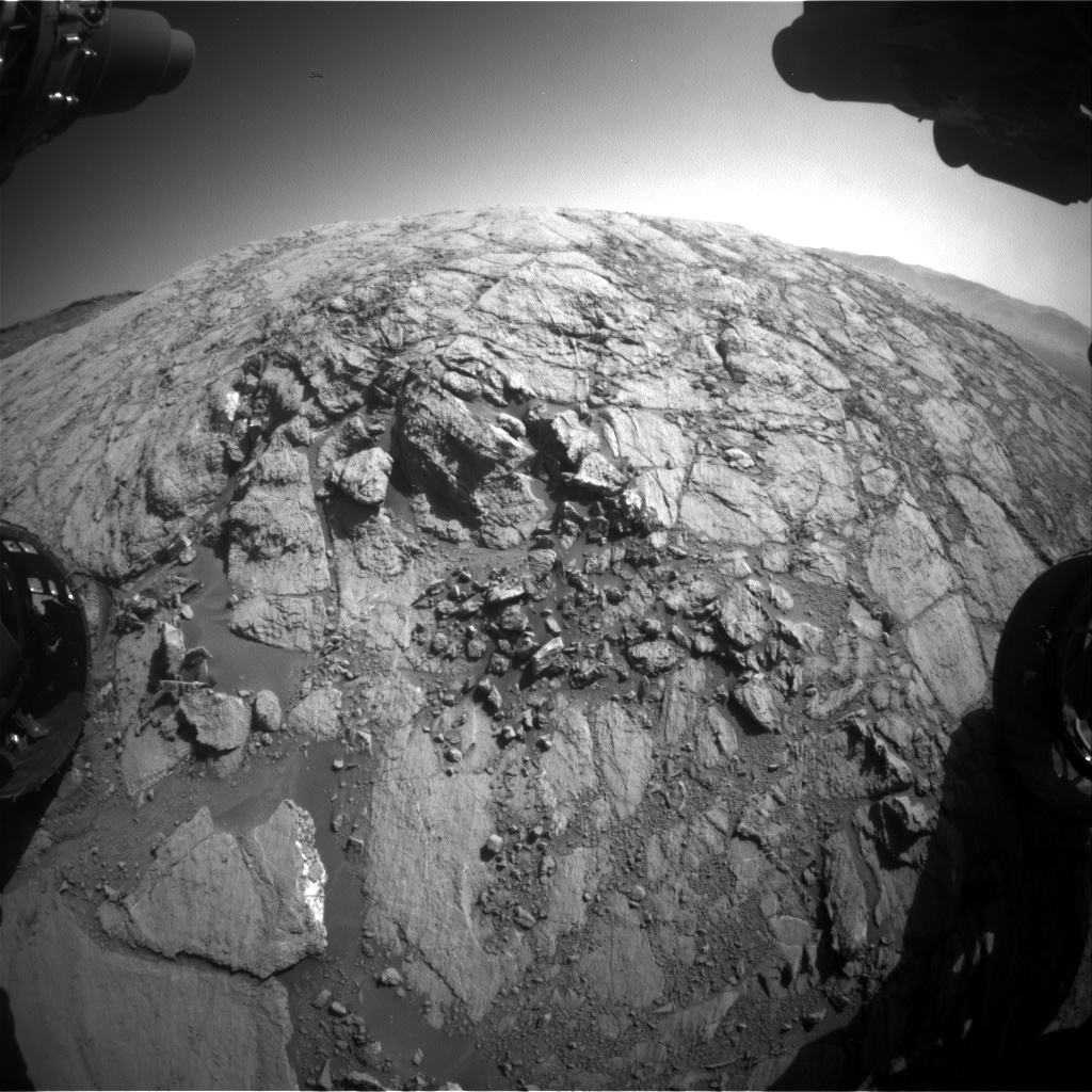 Nasa's Mars rover Curiosity acquired this image using its Front Hazard Avoidance Camera (Front Hazcam) on Sol 2612, at drive 486, site number 78