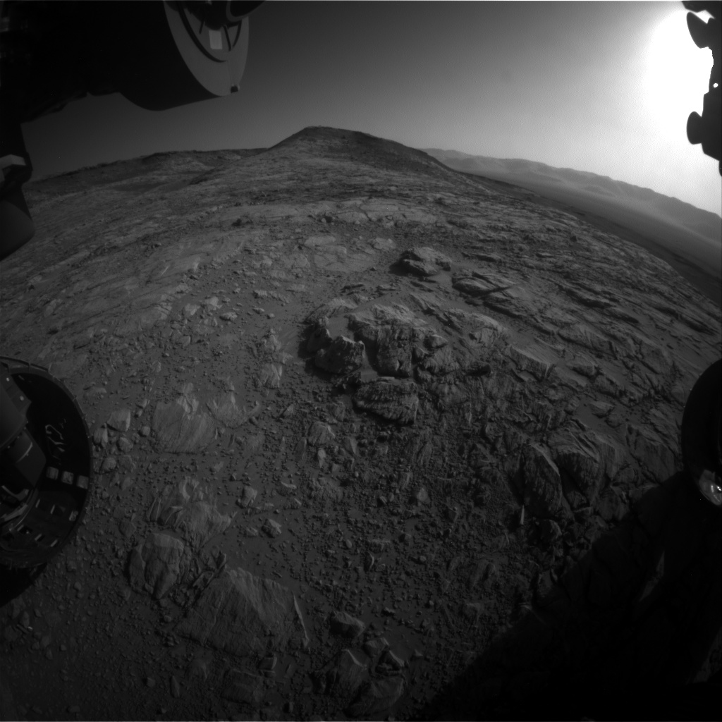 Nasa's Mars rover Curiosity acquired this image using its Front Hazard Avoidance Camera (Front Hazcam) on Sol 2615, at drive 612, site number 78