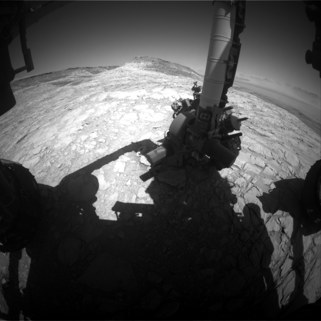 Nasa's Mars rover Curiosity acquired this image using its Front Hazard Avoidance Camera (Front Hazcam) on Sol 2616, at drive 612, site number 78